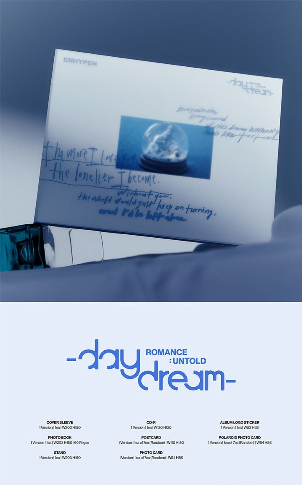 Đĩa ENHYPEN ROMANCE: UNTOLD -daydream- (JAPAN Edition)-Kallos