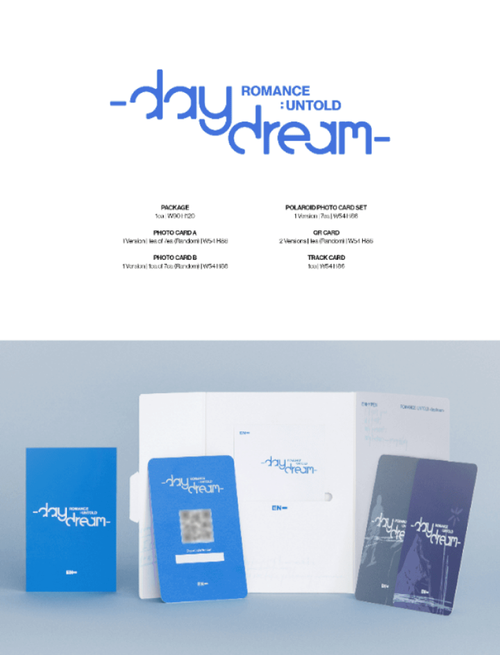 Đĩa ENHYPEN ROMANCE: UNTOLD -daydream- (Weverse Albums Ver)-Kallos