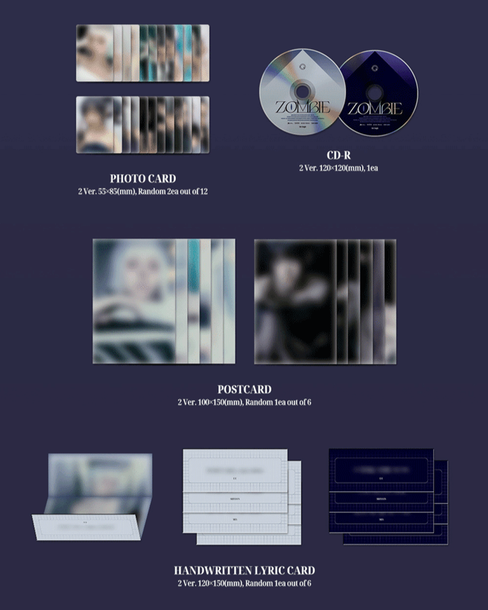 Đĩa EVERGLOW 5th Single Album [Zombie] (Set)-Kallos