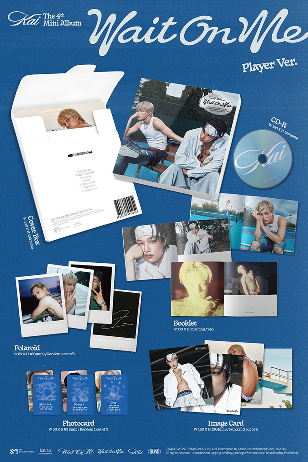 Đĩa EXO The 4th Mini Album [Wait On Me] (Player Ver)-Kallos