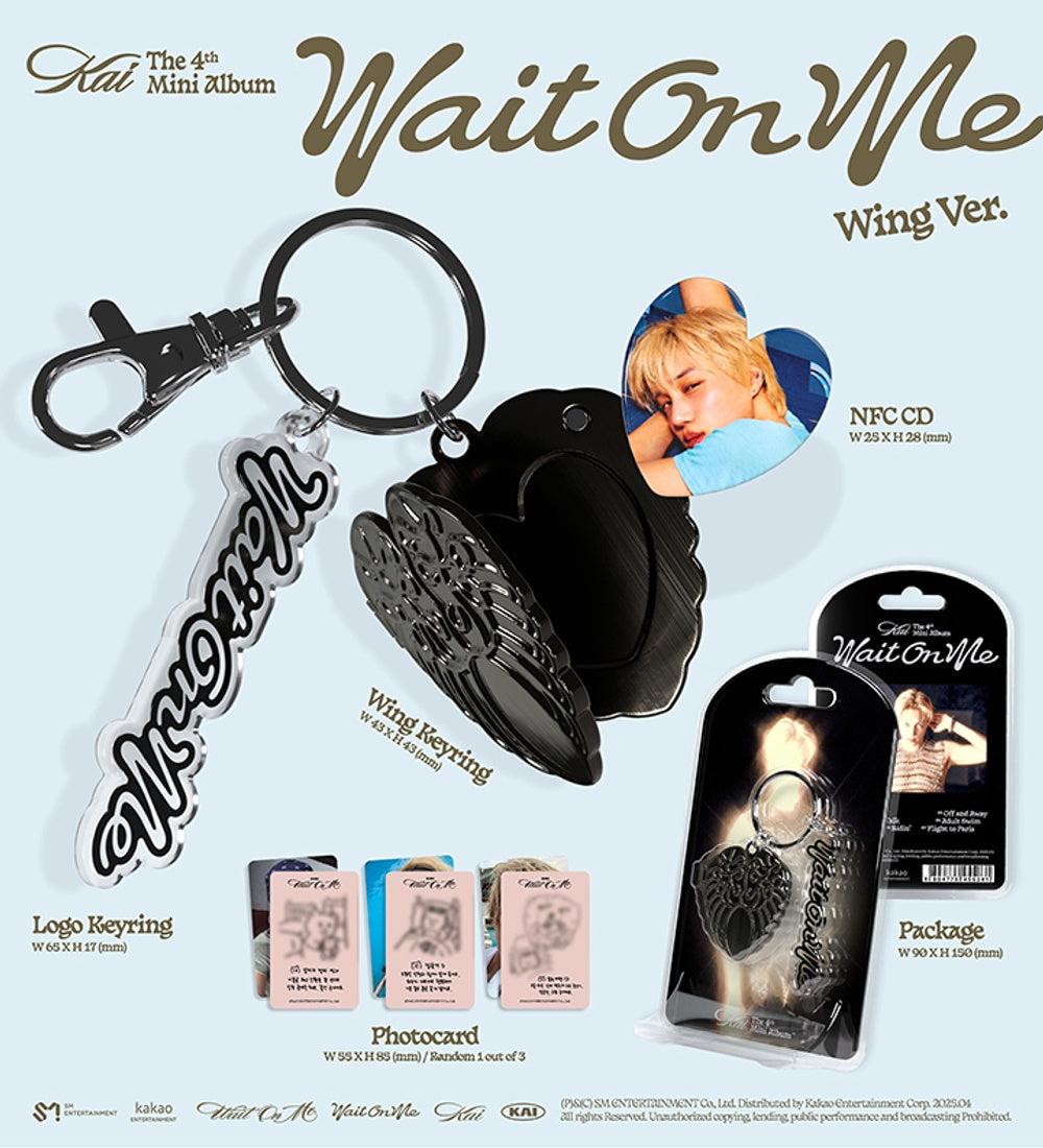 Đĩa EXO The 4th Mini Album [Wait On Me] (Wing Ver) (Smart Album)-Kallos