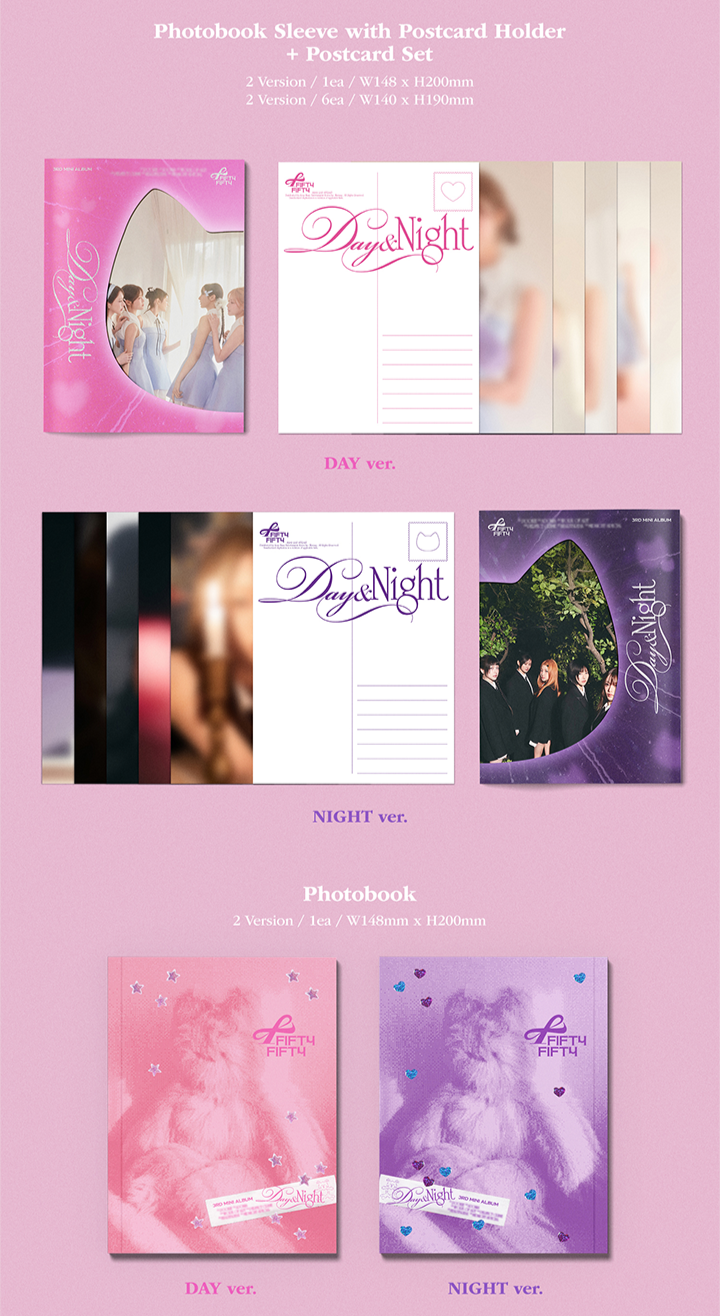 Đĩa FIFTY FIFTY 3rd Mini Album: Day & Night (Set)