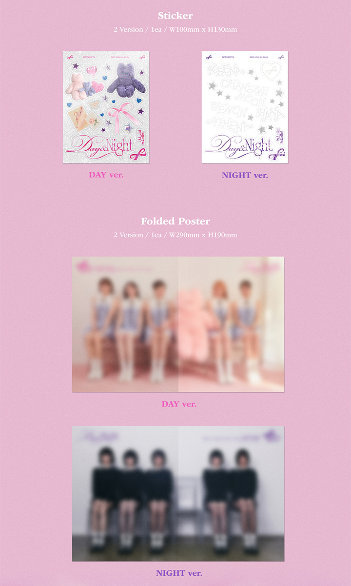 Đĩa FIFTY FIFTY 3rd Mini Album: Day & Night (Set)