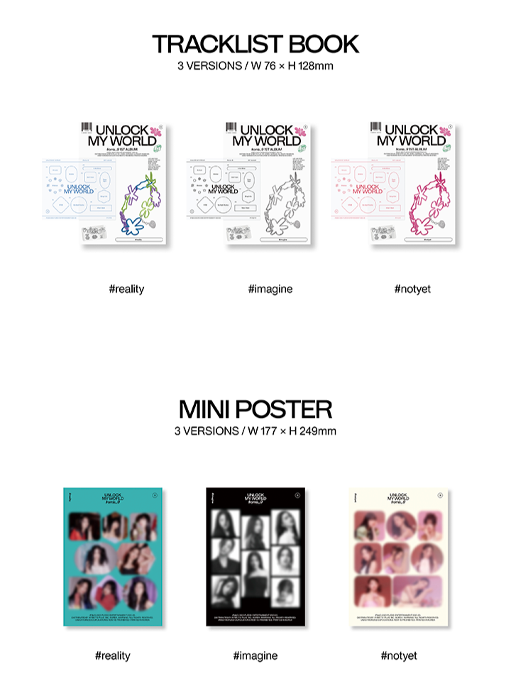 Đĩa fromis_9 1st Album ‘Unlock My World’ (Set) - Kallos Vietnam