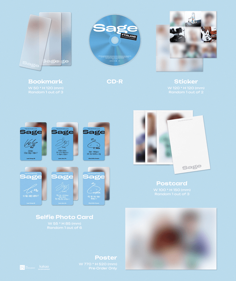 Đĩa FTISLAND 9th Mini Album 'Sage'-Kallos
