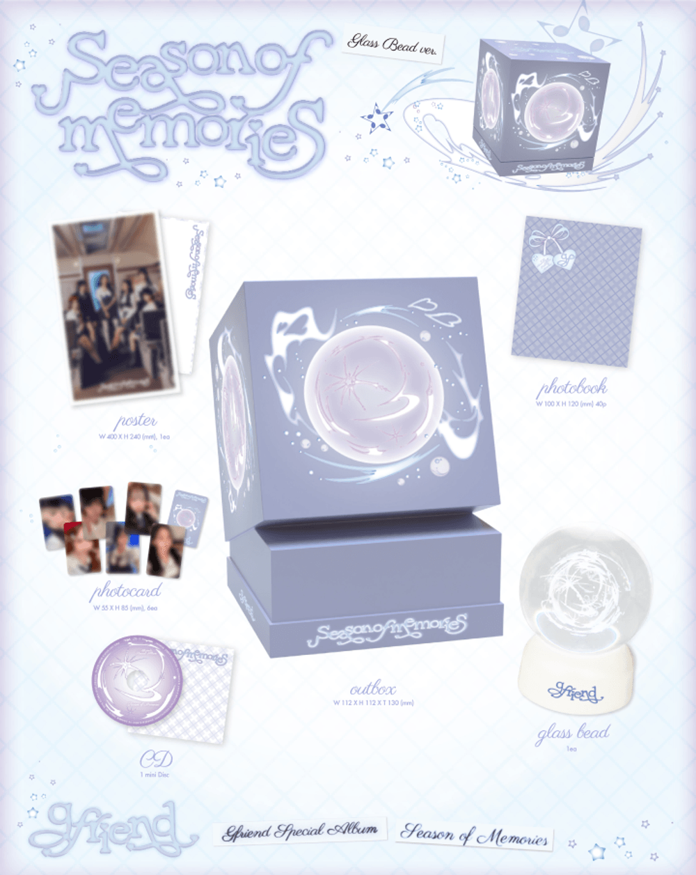 Đĩa GFRIEND Special Album 'Season of Memories' (Glass Bead Ver.) - Kallos Vietnam