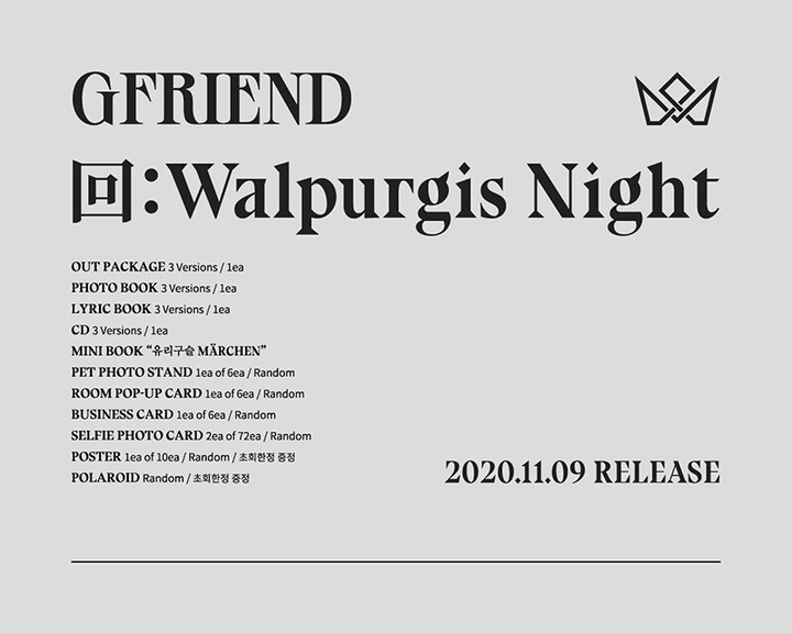 Đĩa GFRIEND 回:Walpurgis Night (My Girls Ver.) - Kallos Vietnam