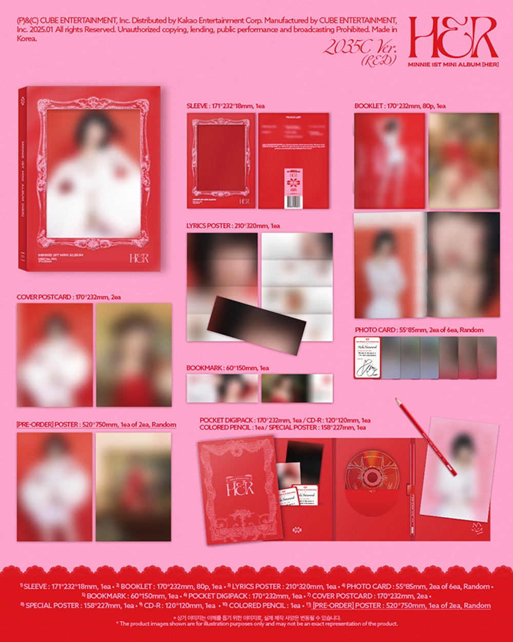 Đĩa (G)I-DLE 1st Mini Album [HER] (Set)-Kallos