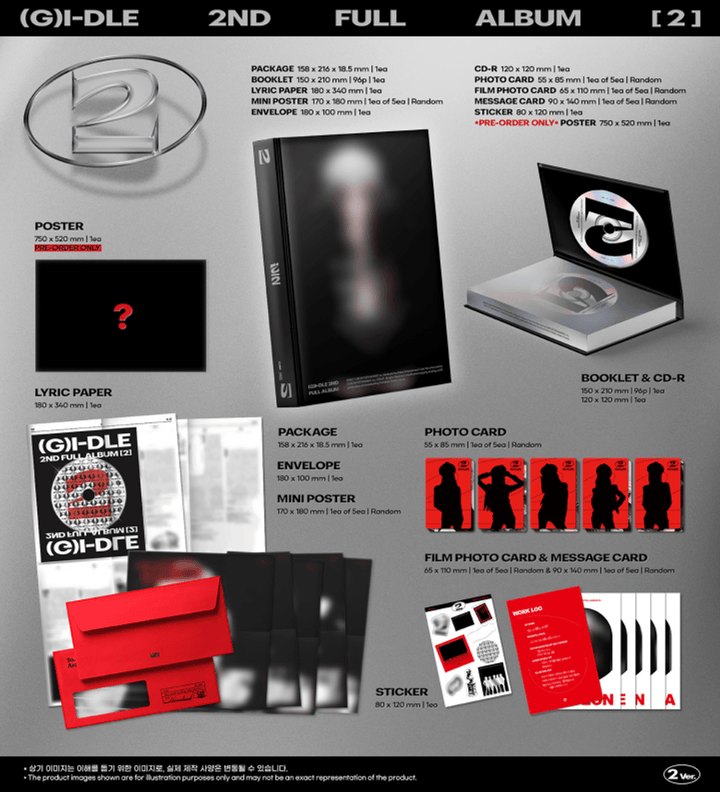 Đĩa (G)I-DLE 2nd Full Album [2] Random-Kallos