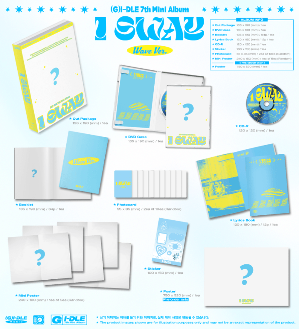 Đĩa (G)I-DLE 7th Mini Album [I SWAY] (Random)-Kallos