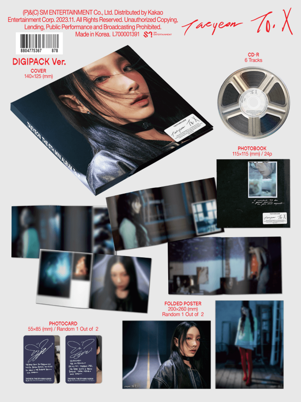 Đĩa Girls' Generation The 5th Mini Album [To. X] (Digipack Ver)-Kallos