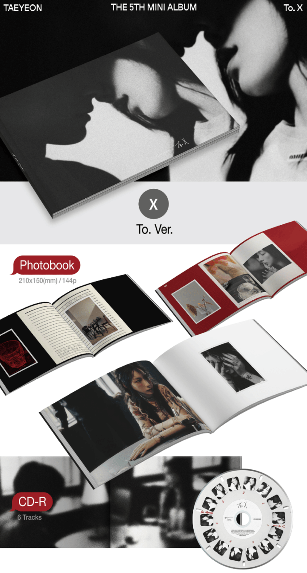 Đĩa Girls' Generation The 5th Mini Album [To. X] (To Ver)-Kallos