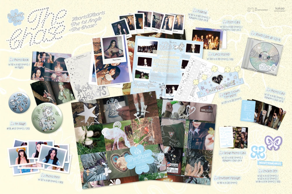 Đĩa Hearts2Hearts The 1st Single [The Chase] (Package Ver.)-Kallos