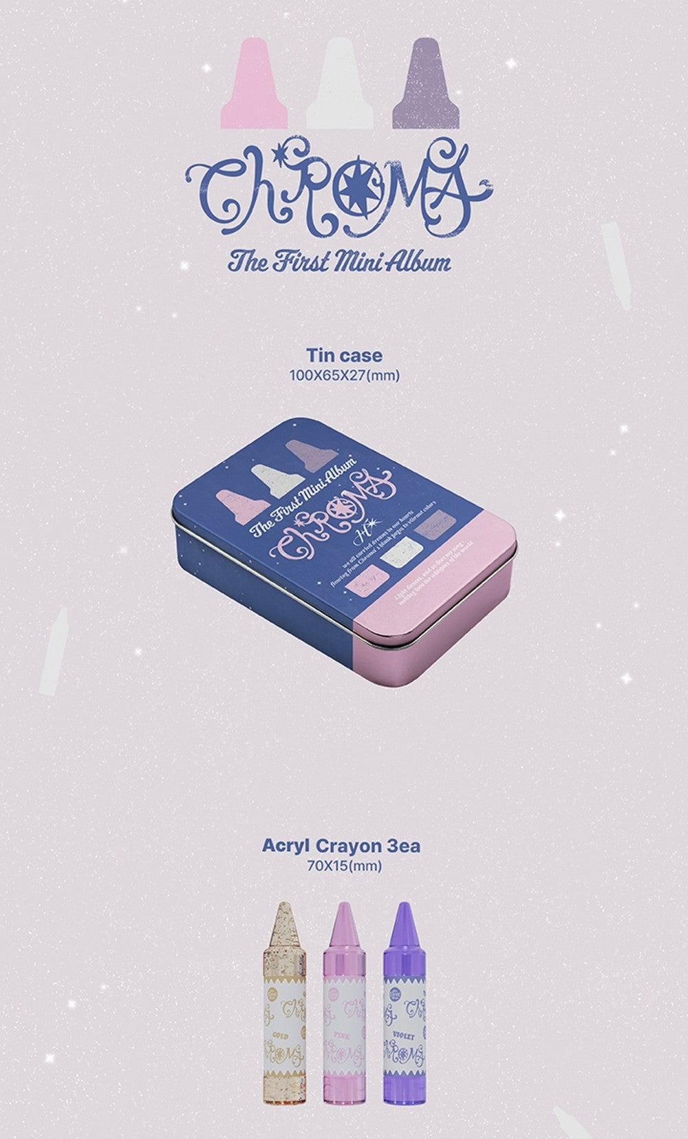 Đĩa HEBI 1st Mini Album 'Chroma' (Crayon Ver) (Random)-Kallos