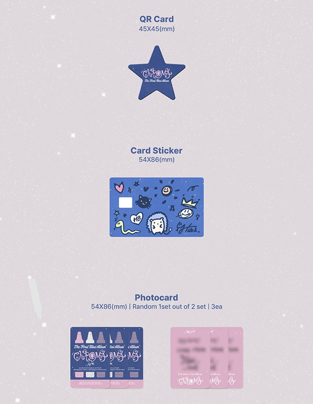 Đĩa HEBI 1st Mini Album 'Chroma' (Crayon Ver) (Random)-Kallos