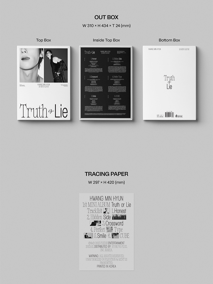 Đĩa Hwang Min Hyun 'Truth or Lie' - 1st Mini Album (Deluxe Ver)-Kallos