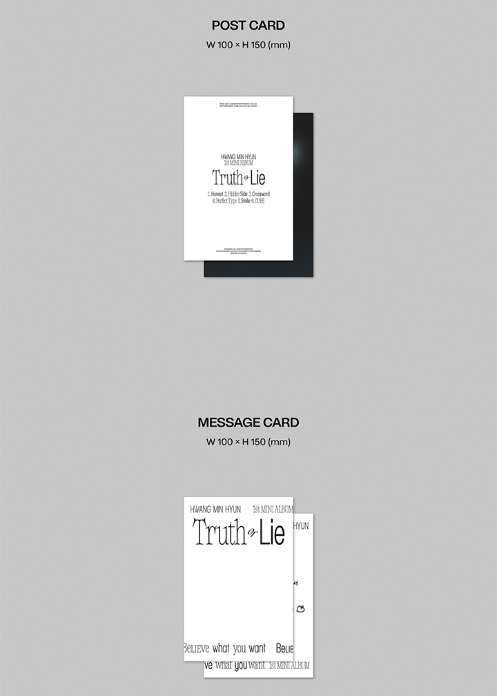 Đĩa Hwang Min Hyun 'Truth or Lie' - 1st Mini Album (Deluxe Ver)-Kallos