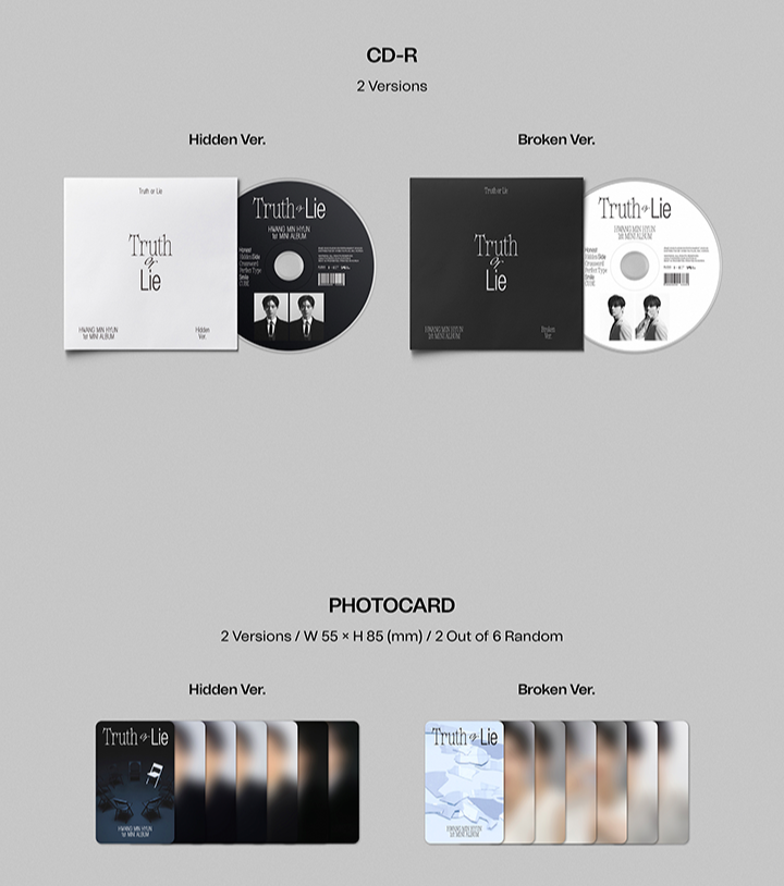 Đĩa Hwang Min Hyun 'Truth or Lie' - 1st Mini Album (Random)-Kallos