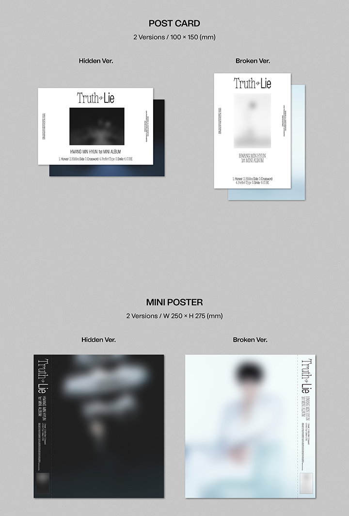 Đĩa Hwang Min Hyun 'Truth or Lie' - 1st Mini Album (Random)-Kallos