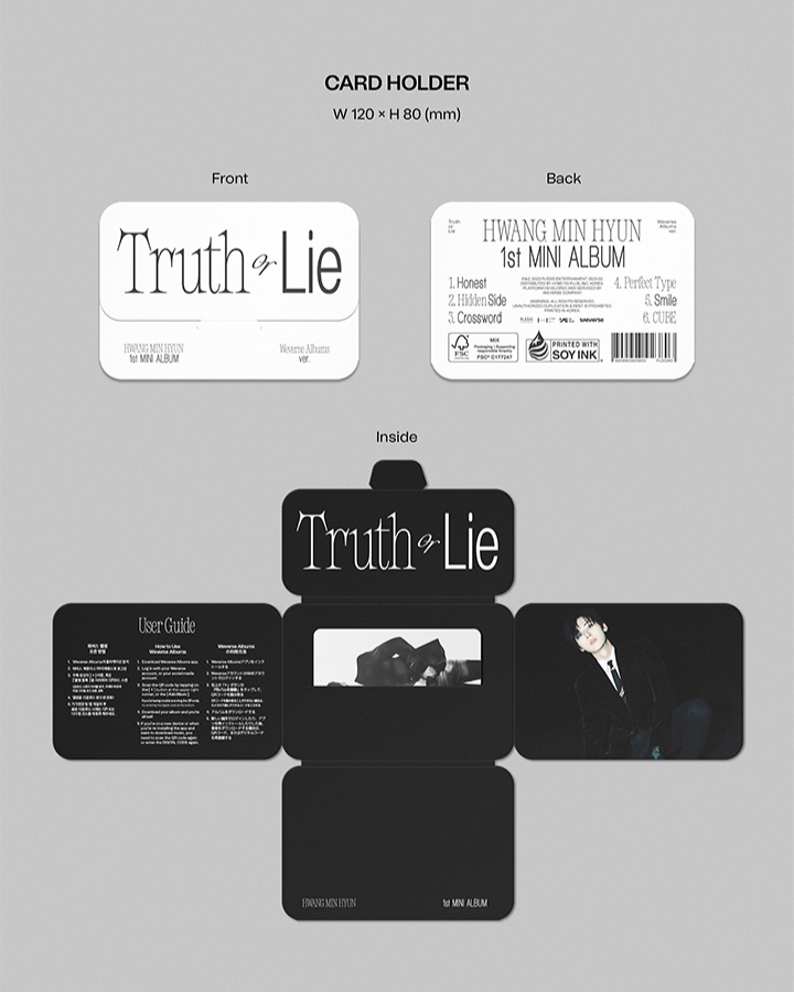 Đĩa Hwang Min Hyun 'Truth or Lie' - 1st Mini Album (Weverse Albums Ver)-Kallos