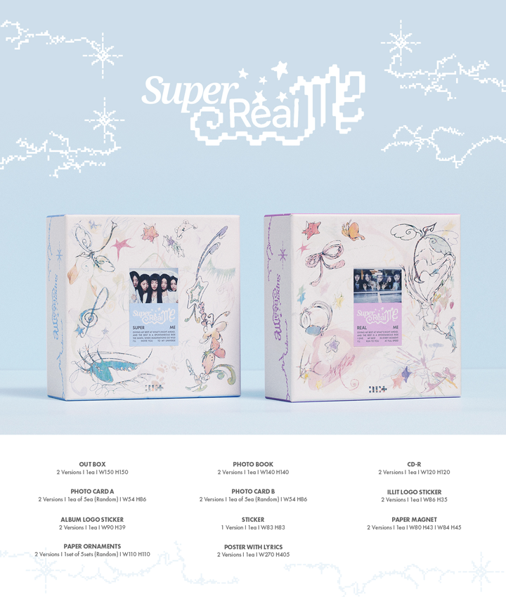 Đĩa ILLIT 1st Mini Album 'SUPER REAL ME' (Random)-Kallos