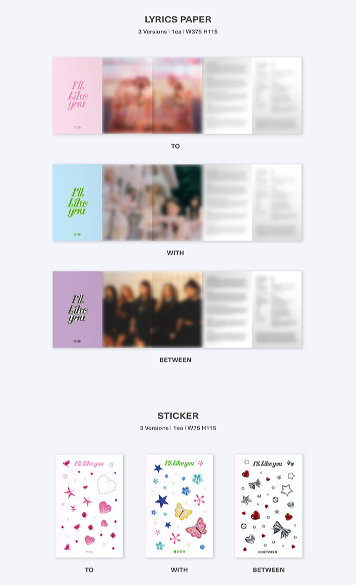 ILLIT - 2nd Mini Album I'LL LIKE YOU (TO VERSION) - Edizione Coreana Autentica Nuova