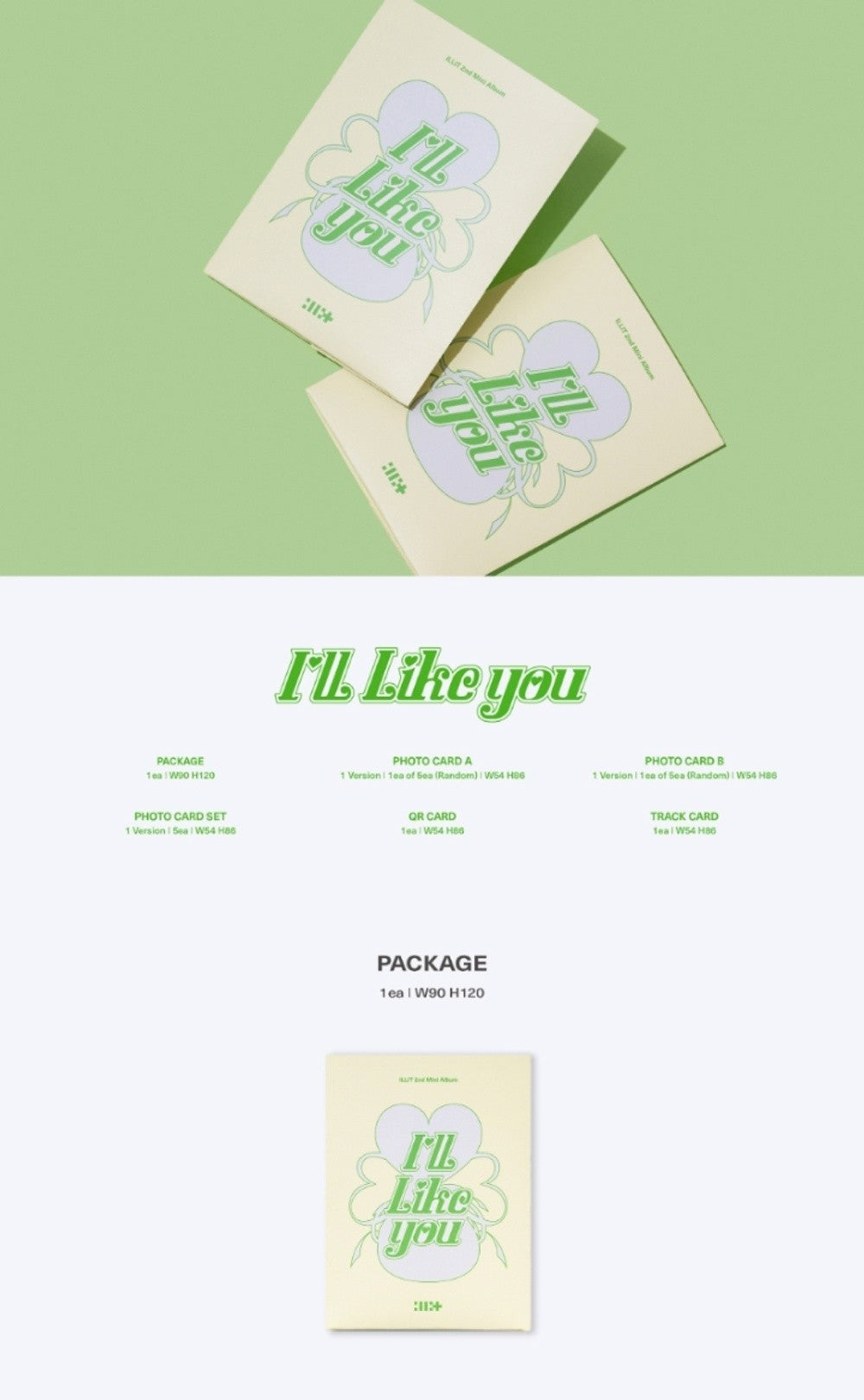 Đĩa ILLIT 2nd Mini Album 'I'LL LIKE YOU' (Weverse Albums Ver)-Kallos