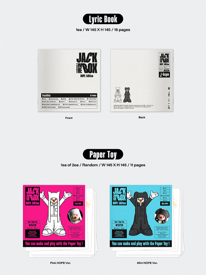 Đĩa J-Hope (BTS) 'Jack In The Box' (HOPE Edition) - Kallos Vietnam