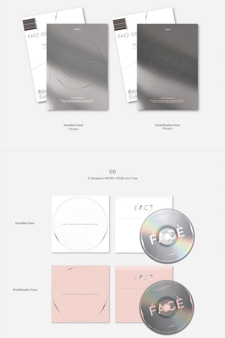 Đĩa Jimin (BTS) 'FACE' (Set) + 'FACE' (Weverse Albums Ver.) Set - Kallos Vietnam