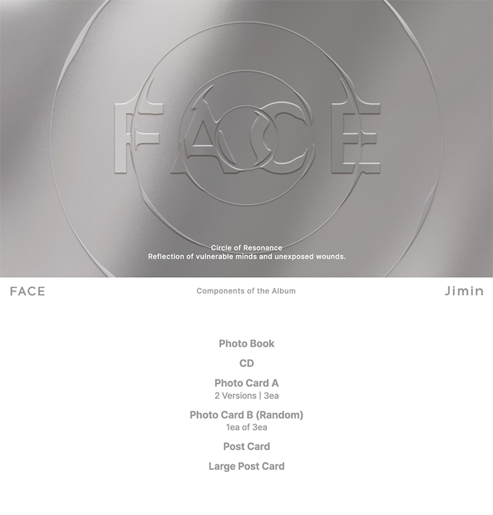 Đĩa Jimin (BTS) 'FACE' (Set) - Kallos Vietnam