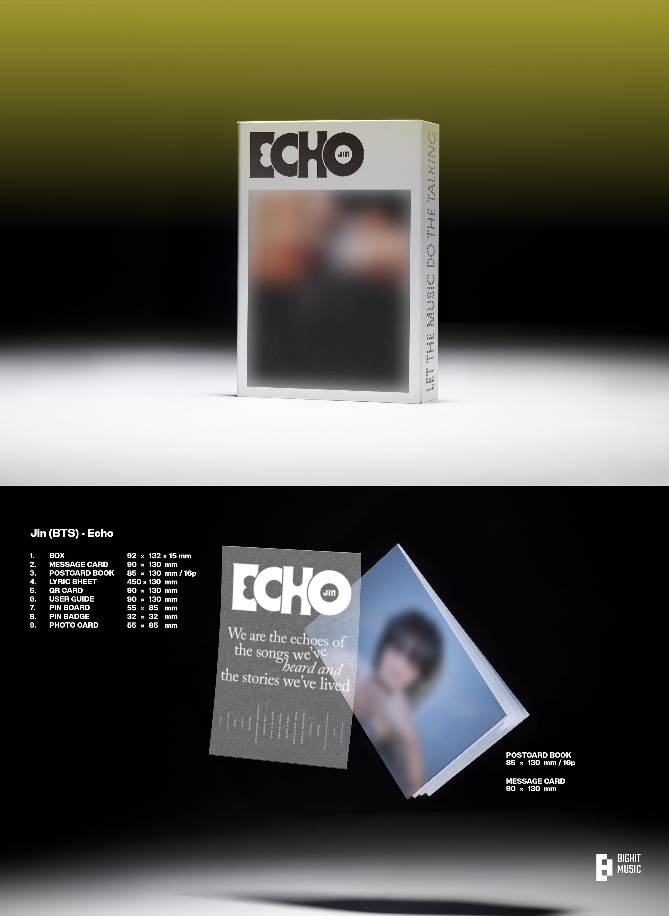 Đĩa Jin (BTS) 2nd Mini Album 'Echo' (Weverse Albums Ver)-Kallos