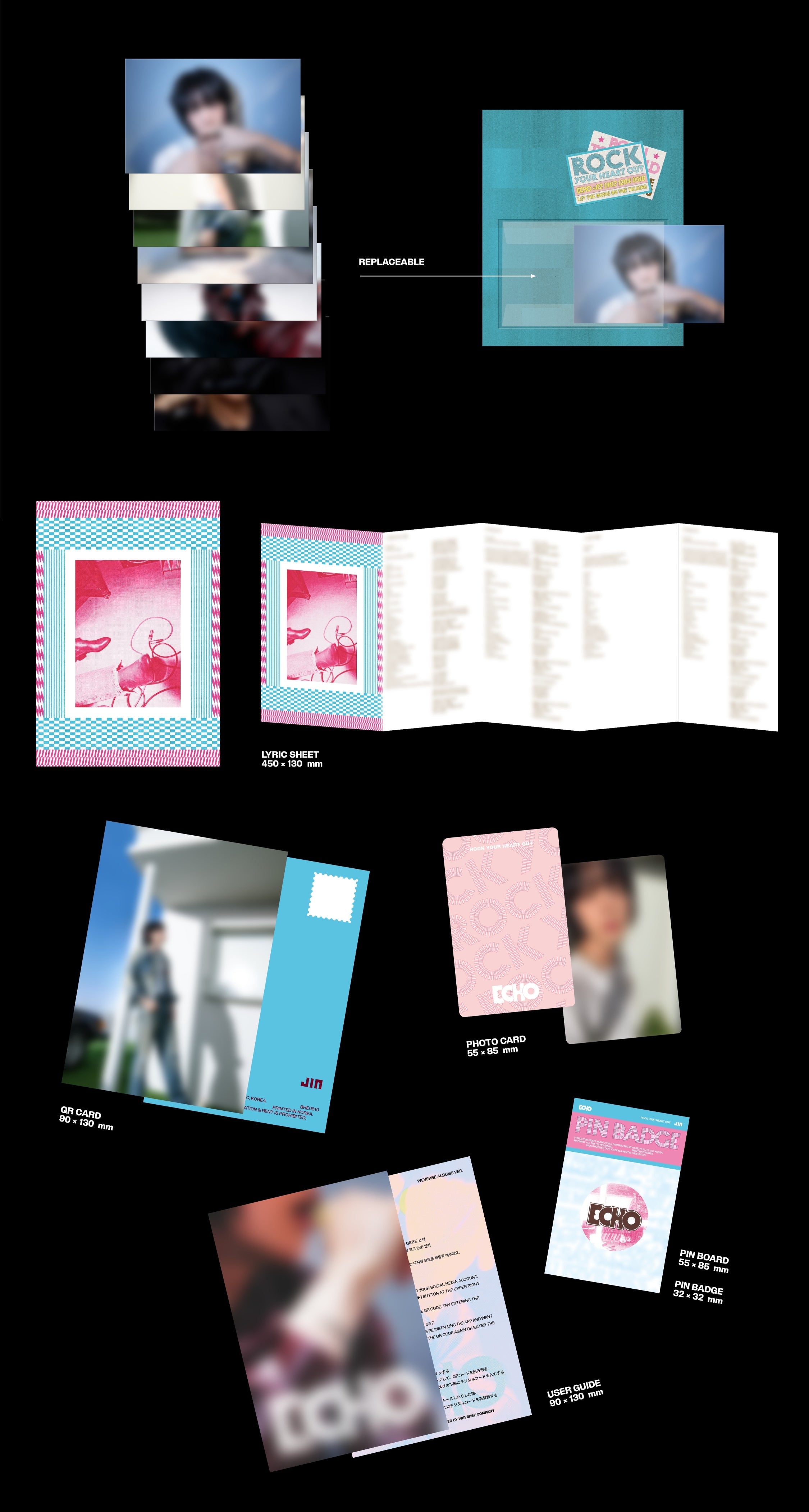 Đĩa Jin (BTS) 2nd Mini Album 'Echo' (Weverse Albums Ver)-Kallos