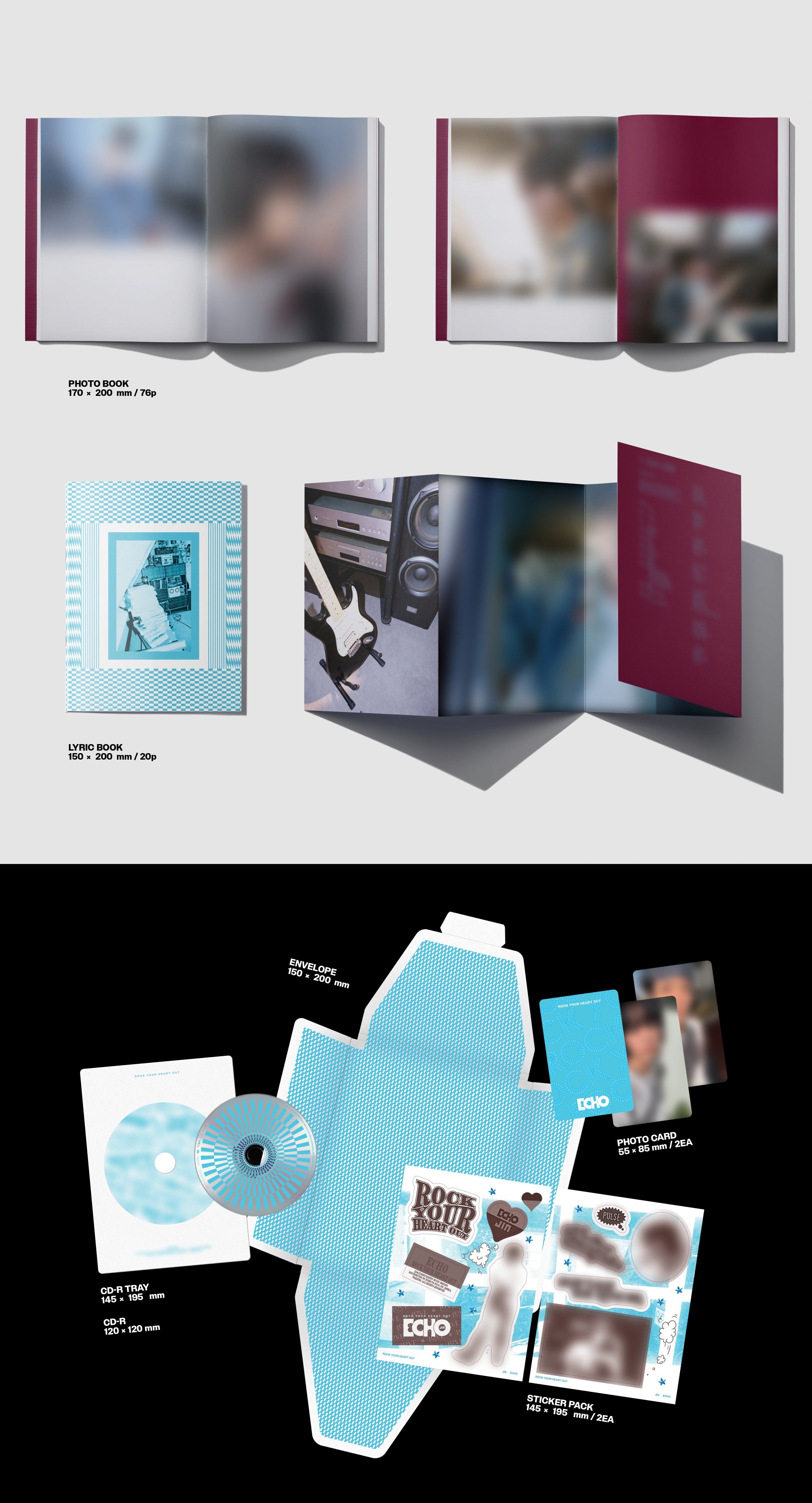 Đĩa Jin (BTS) 2nd Mini Album 'Echo' (Random Ver)-Kallos