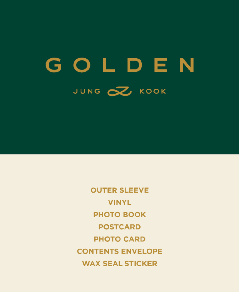 Đĩa Jung Kook (BTS) 'GOLDEN' LP - Kallos Vietnam
