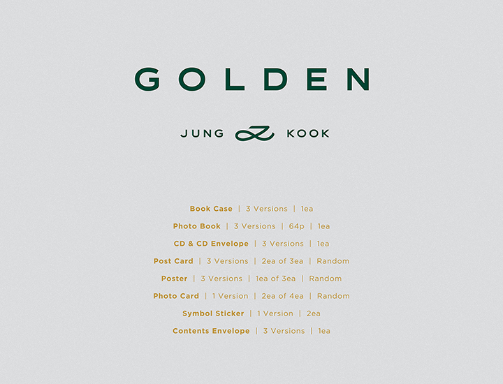 Đĩa Jung Kook (BTS) 'GOLDEN' (Random)