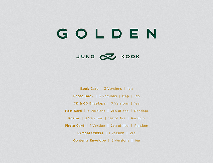 Đĩa Jung Kook (BTS) 'GOLDEN' (Random) - Kallos Vietnam