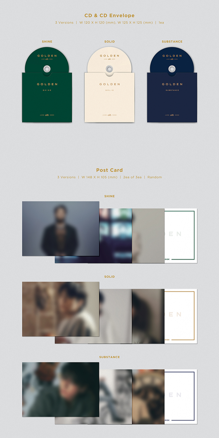 Đĩa Jung Kook (BTS) 'GOLDEN' (Random) - Kallos Vietnam