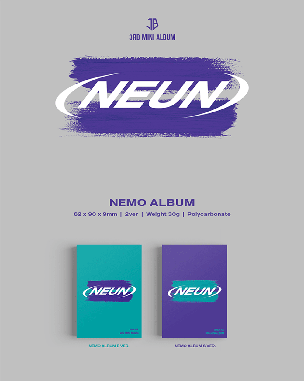 Đĩa JUST B 3rd Mini Album [= (NEUN)] Nemo Album-Kallos