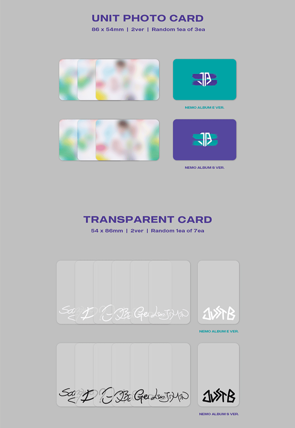 Đĩa JUST B 3rd Mini Album [= (NEUN)] Nemo Album-Kallos