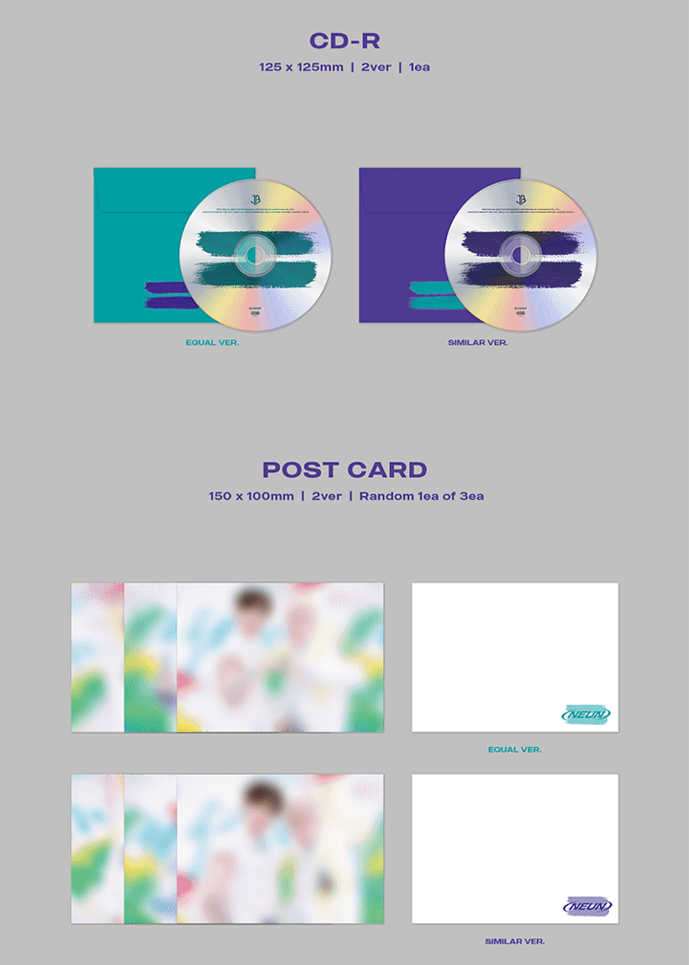 Đĩa JUST B 3rd Mini Album [= (NEUN)]-Kallos