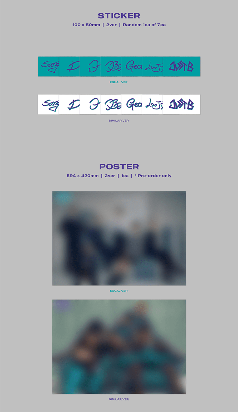 Đĩa JUST B 3rd Mini Album [= (NEUN)]-Kallos