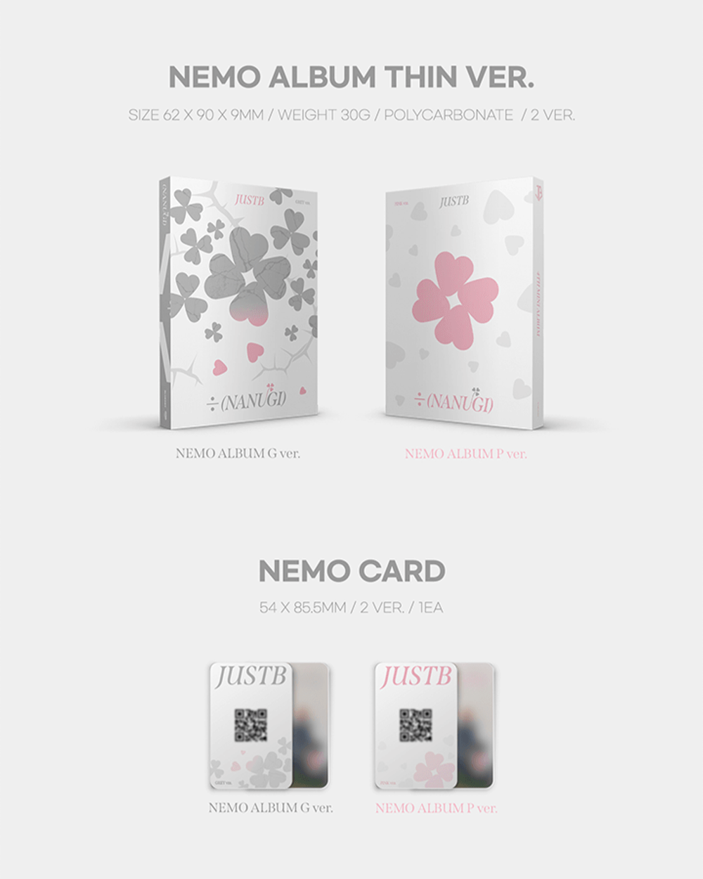 Đĩa JUST B 4th Mini Album ÷ (NANUGI) Nemo Album-Kallos