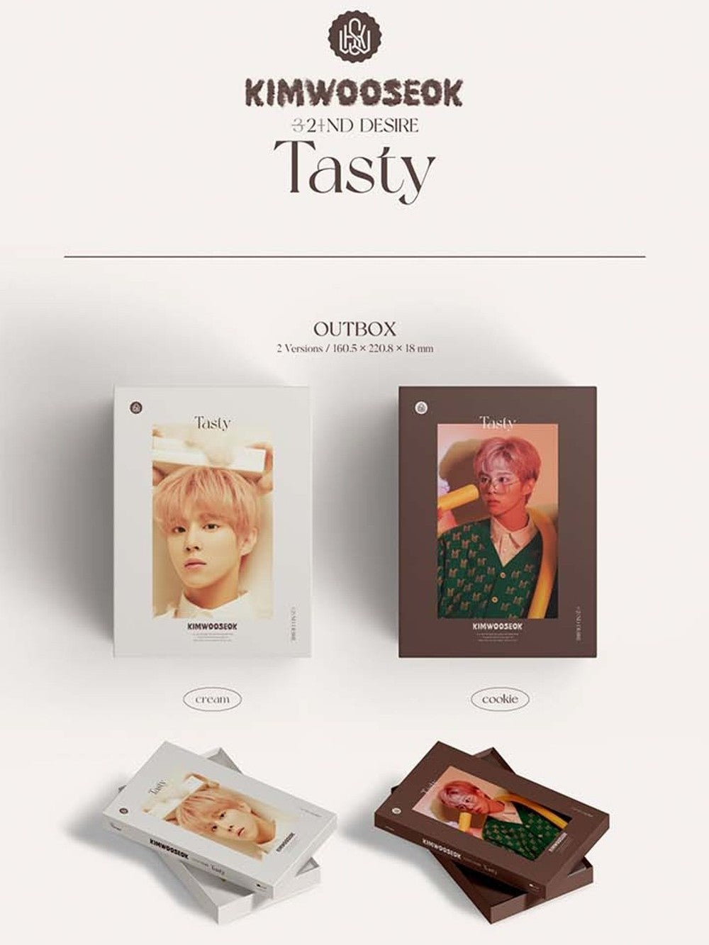 Đĩa Kim Woo Seok 2nd Desire [Tasty] (Cookie Ver)-Kallos