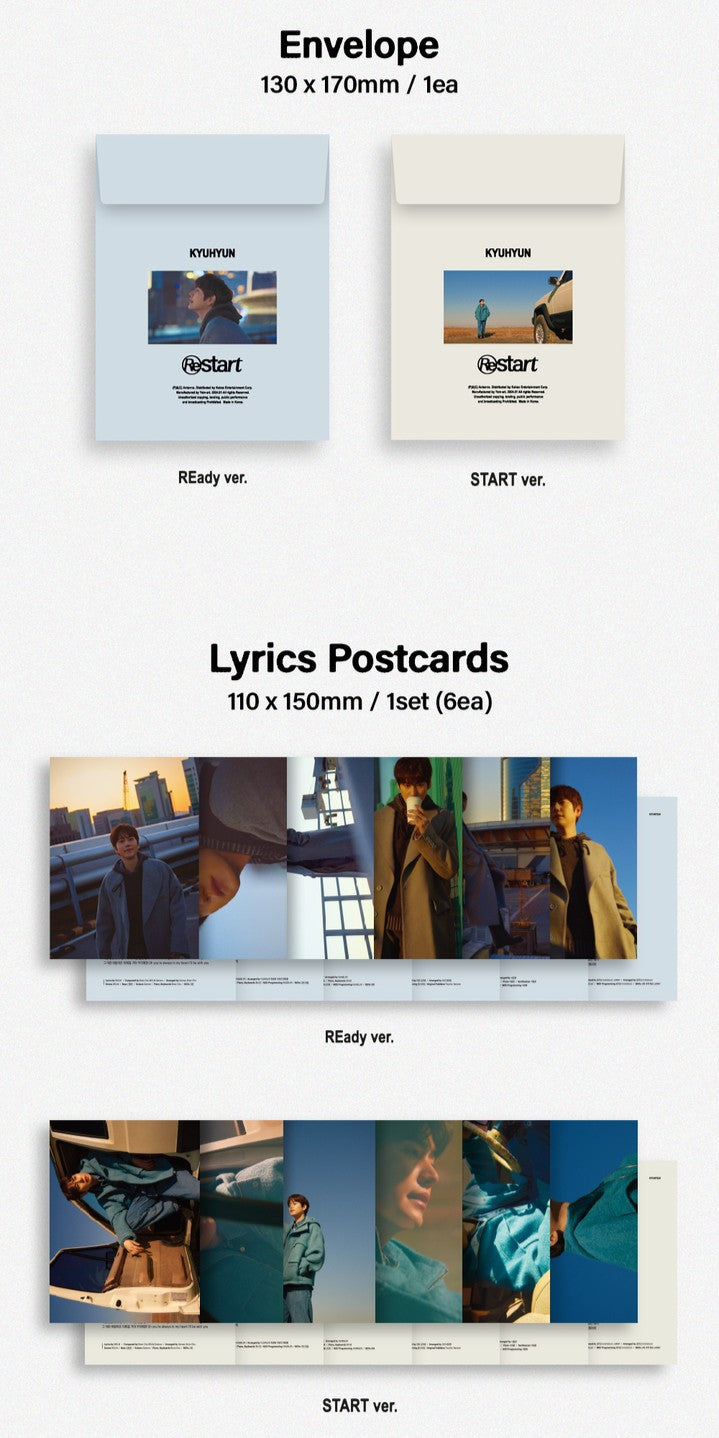 Đĩa KYUHYUN EP 'Restart' (Random)-Kallos