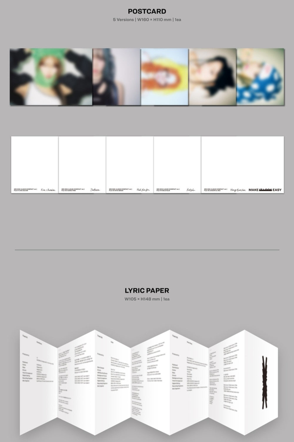 Đĩa LE SSERAFIM 3rd Mini Album 'EASY' (Compact Ver.) Random - Kallos Vietnam