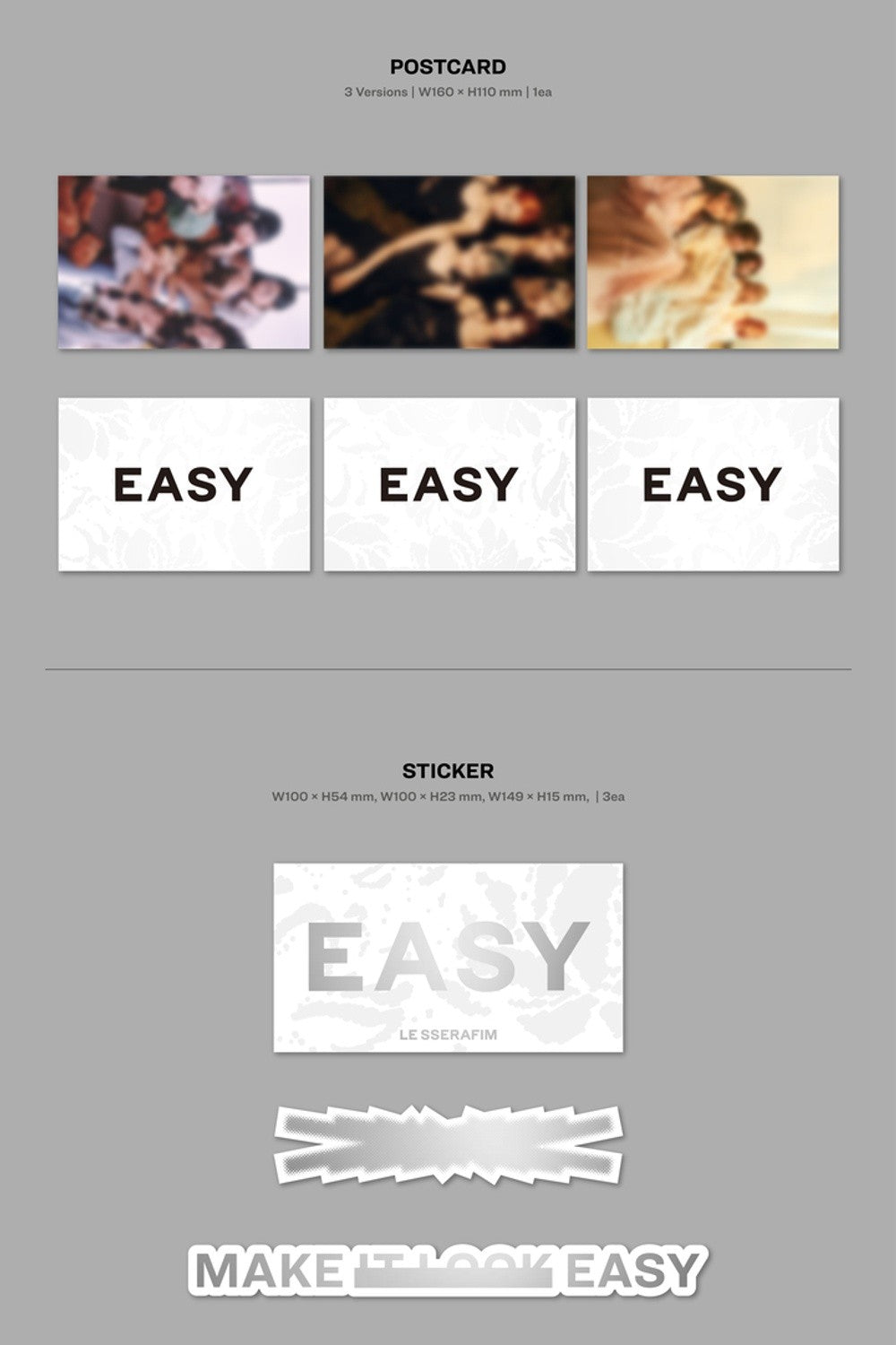 Đĩa LE SSERAFIM 3rd Mini Album 'EASY' (Random) - Kallos Vietnam