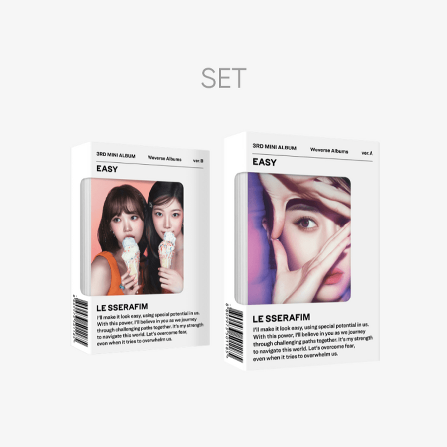 Đĩa LE SSERAFIM 3rd Mini Album 'EASY' (Weverse Albums Ver.) Set - Kallos Vietnam