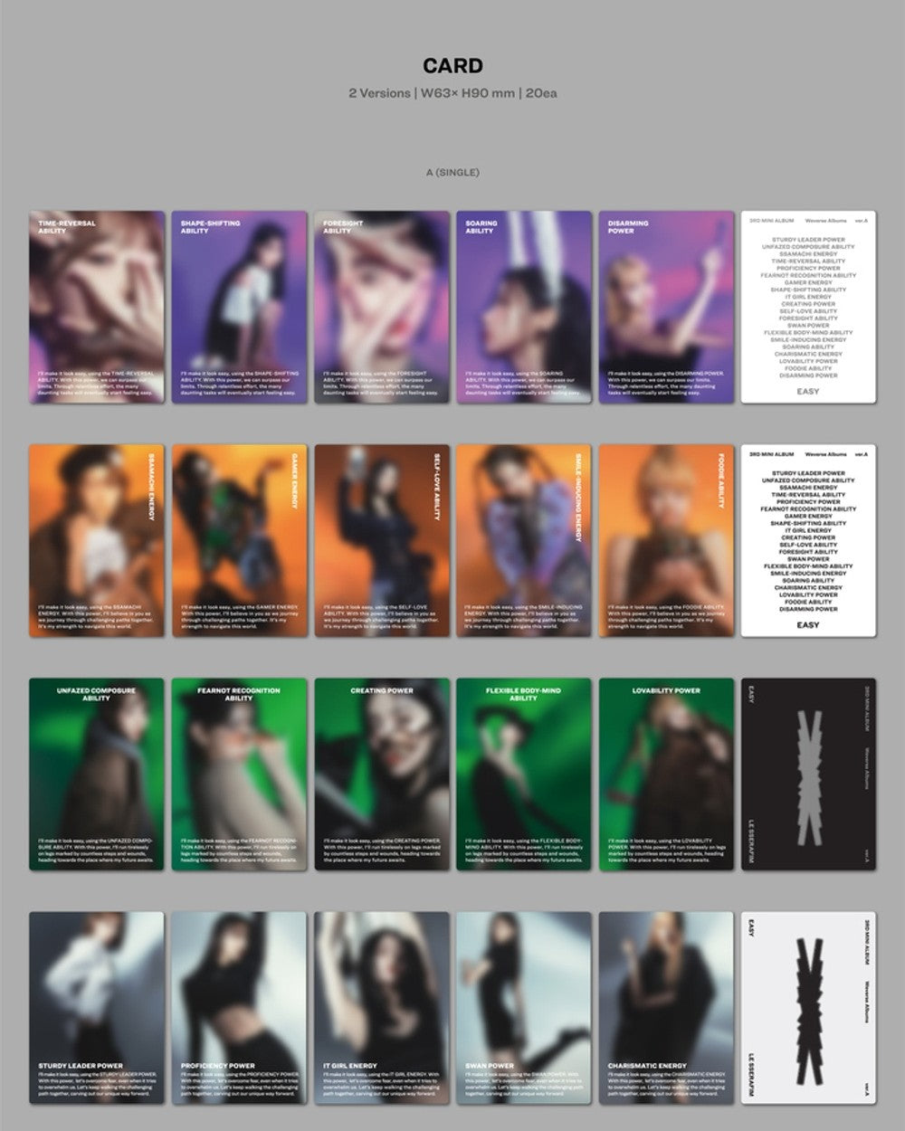 Đĩa LE SSERAFIM 3rd Mini Album 'EASY' (Weverse Albums Ver.) Random - Kallos Vietnam
