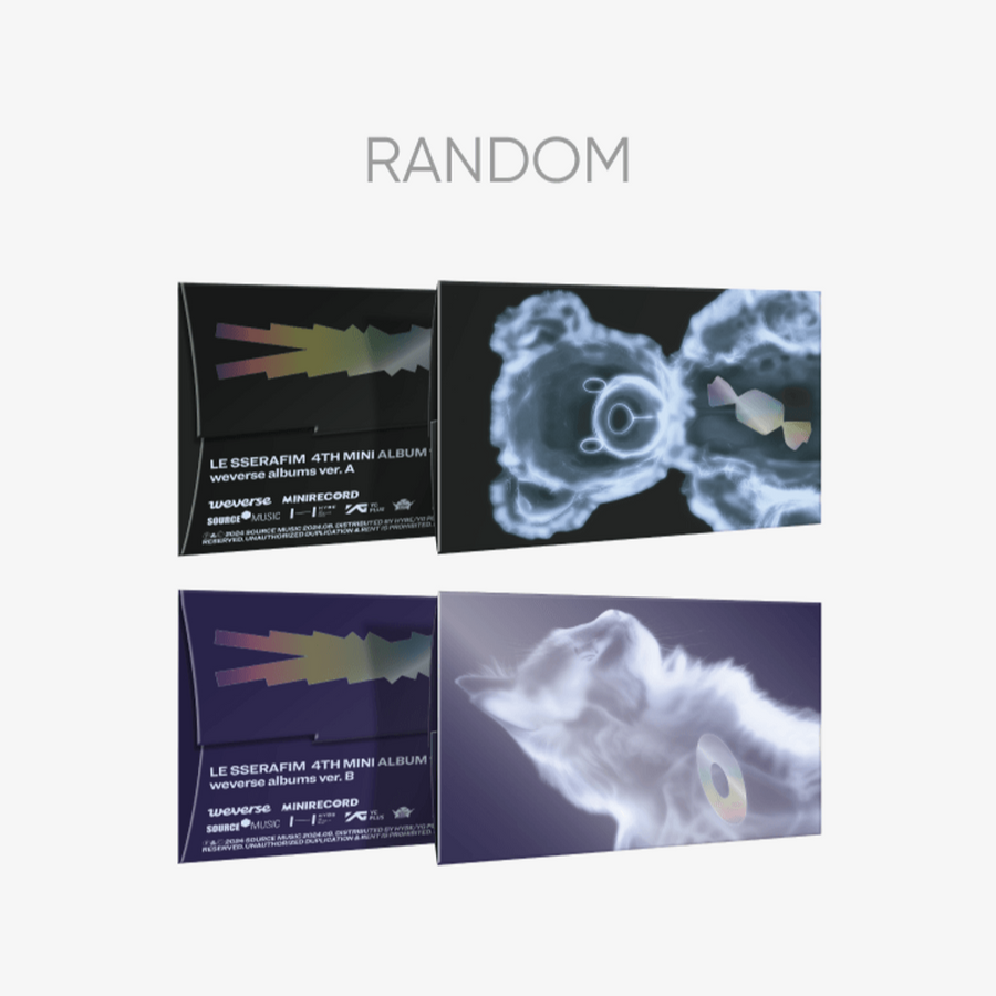 Đĩa LE SSERAFIM 4th Mini Album 'CRAZY' (Weverse Albums Ver.) Random - Kallos Vietnam