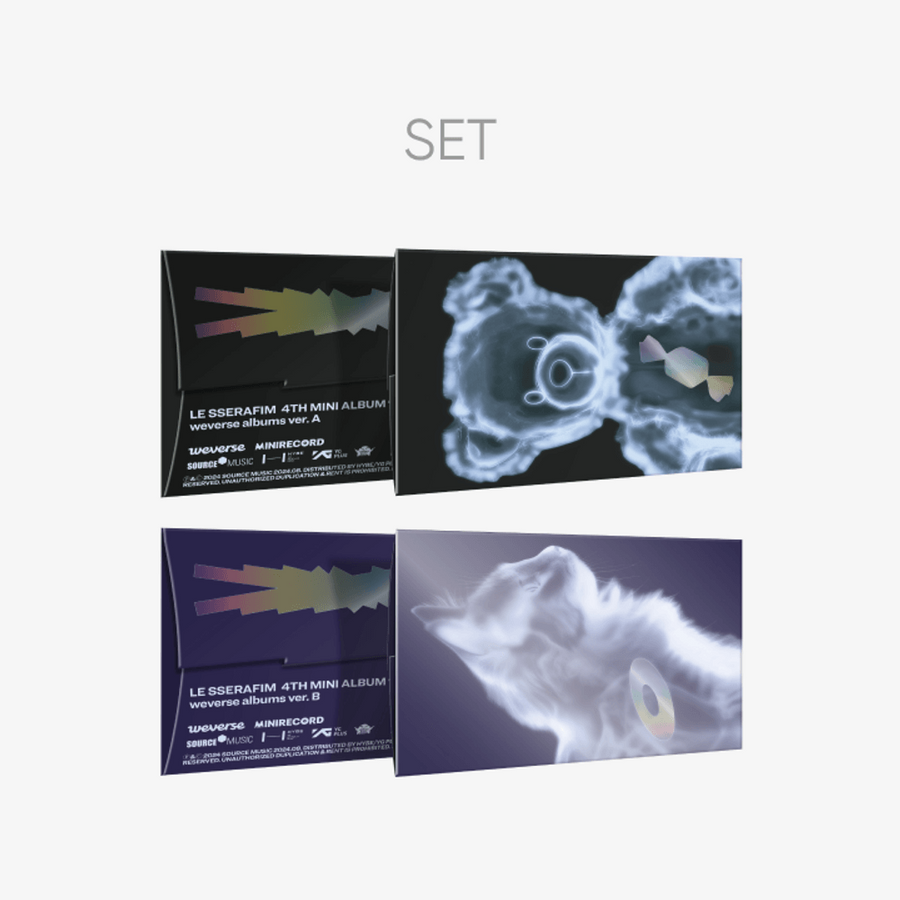 Đĩa LE SSERAFIM 4th Mini Album 'CRAZY' (Weverse Albums Ver.) Set - Kallos Vietnam